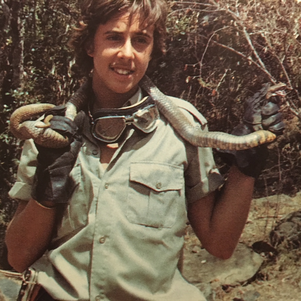 Emanuele at 17 years of age with Spitting Cobra